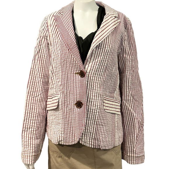 CAbi cotton striped blazer 16 - Picture 2 of 6